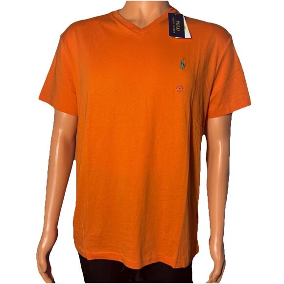 Polo Ralph Lauren T Shirt Men’s Medium Orange $55 - Picture 1 of 8